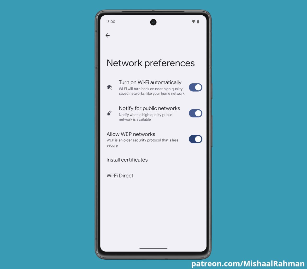 Android 15 wants to help you move on from this outdated Wi-Fi protocol