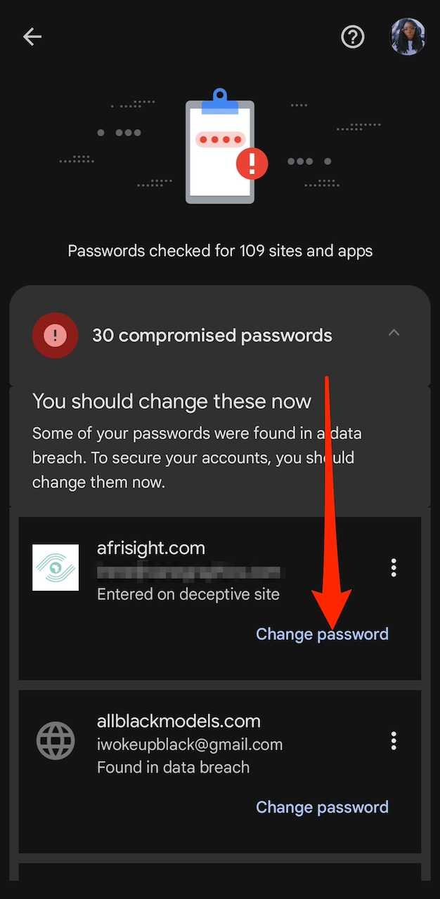 Android Settings Menu Password How to use Google Password Checkup to keep your login passwords secure