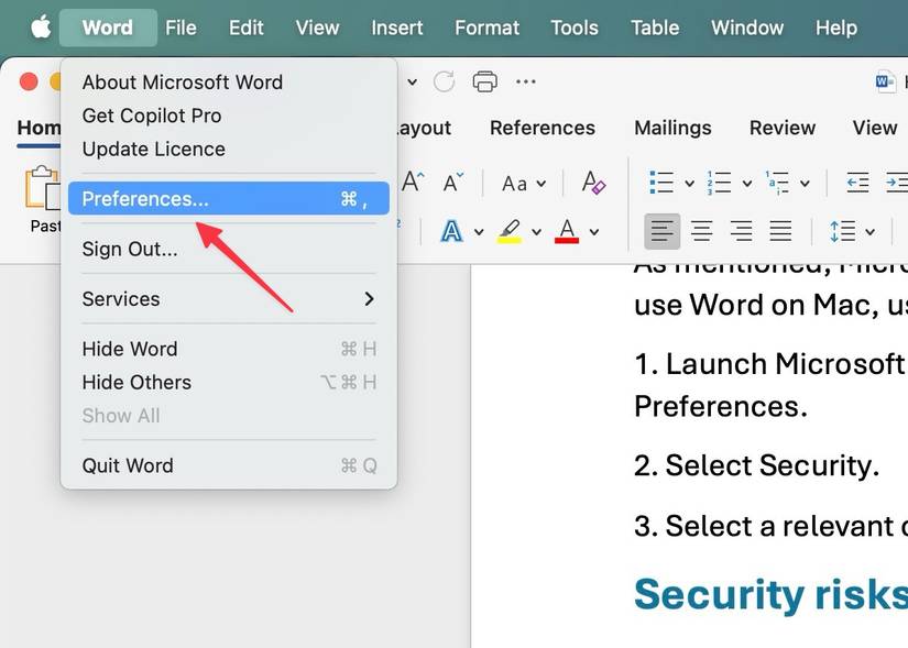 How to enable or disable Word macros