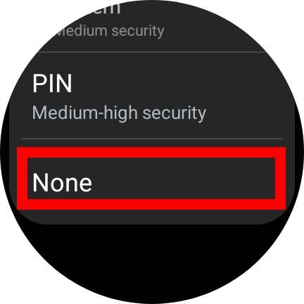 Samsung Galaxy Watch: How to turn off Security Lock