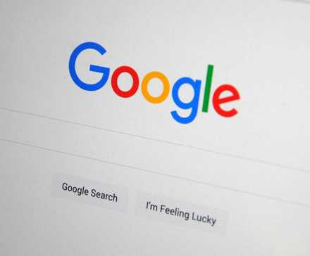 Image of the Google Search home page
