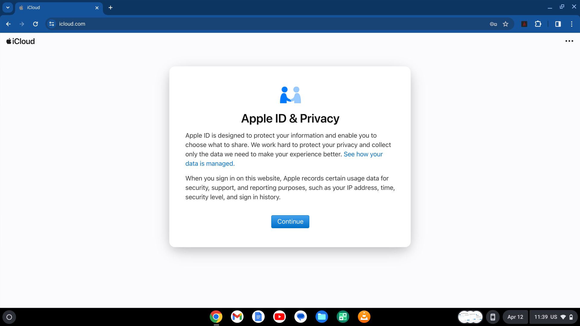 How to create an iCloud account