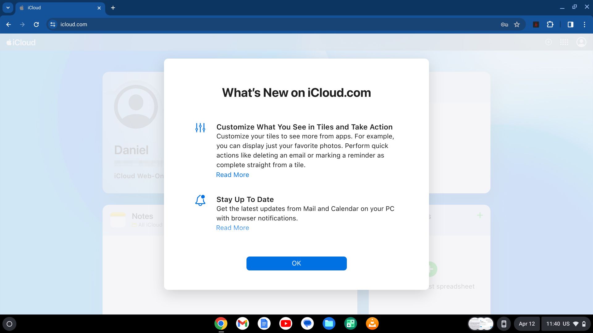 How to create an iCloud account