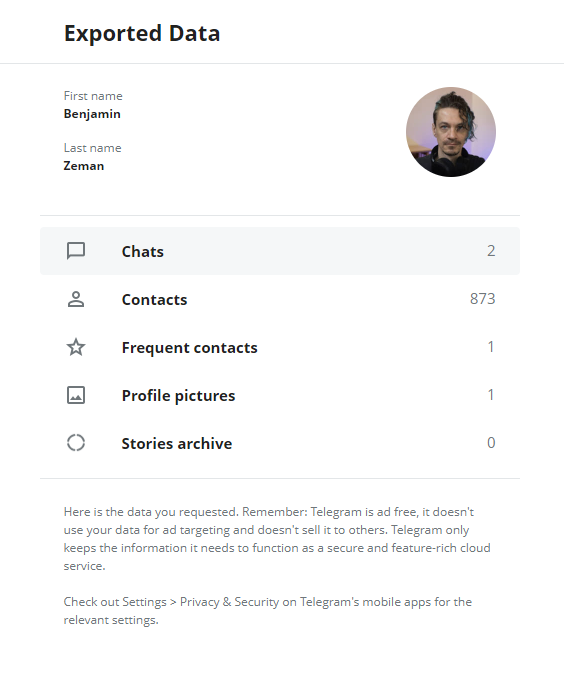 Telegram: How to export chats, groups, channels, and images