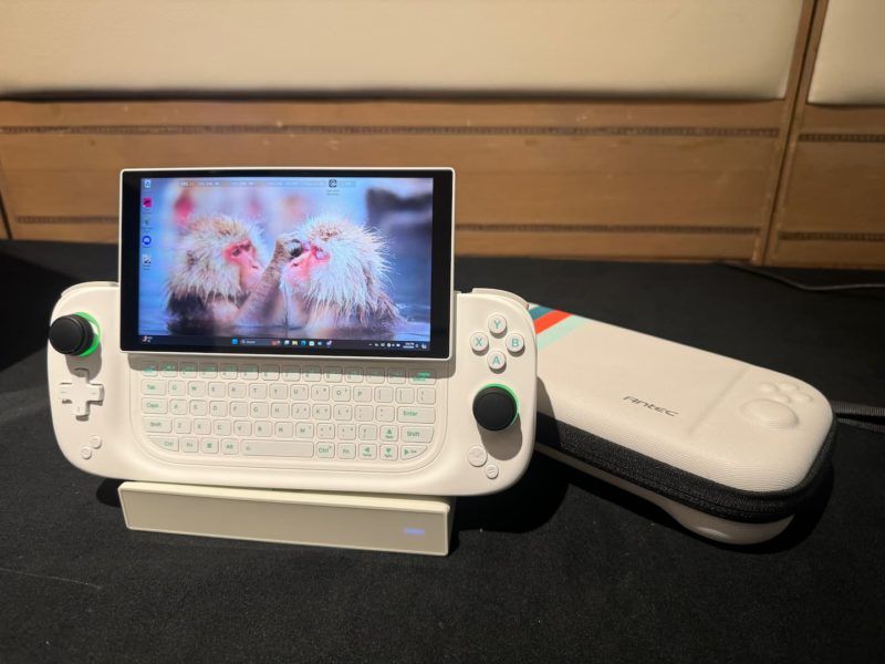 Antec's first gaming handheld has a keyboard under the screen