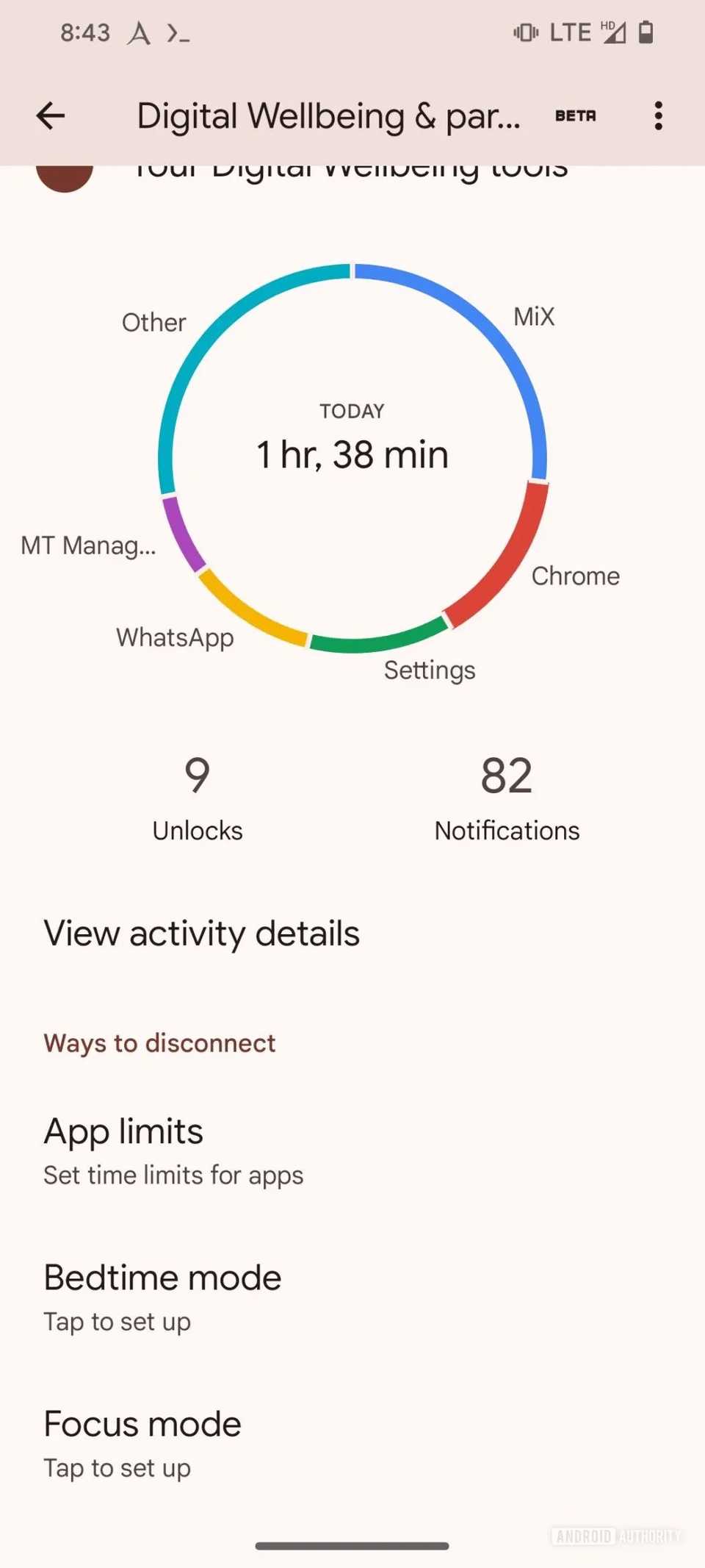 Digital Wellbeing could place app timers under lock and key
