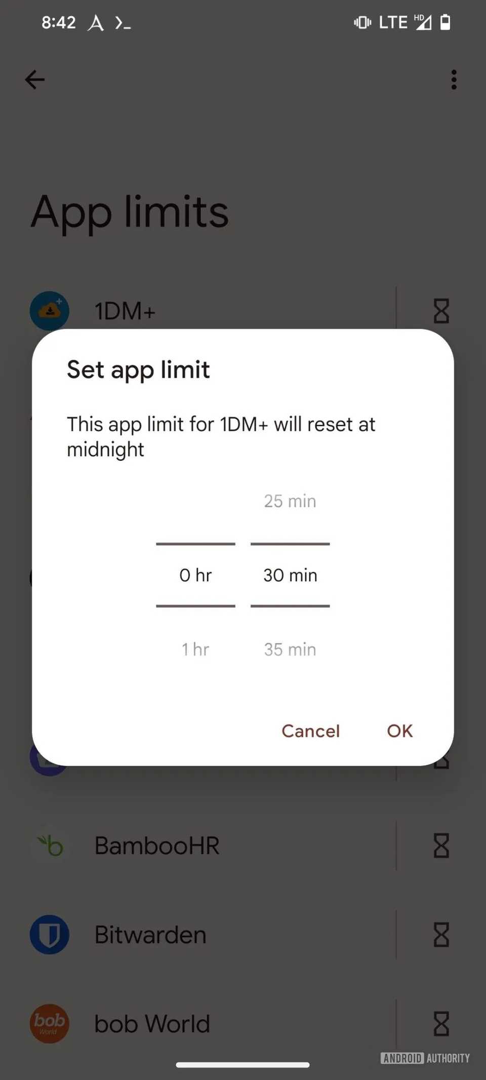 Digital Wellbeing could place app timers under lock and key