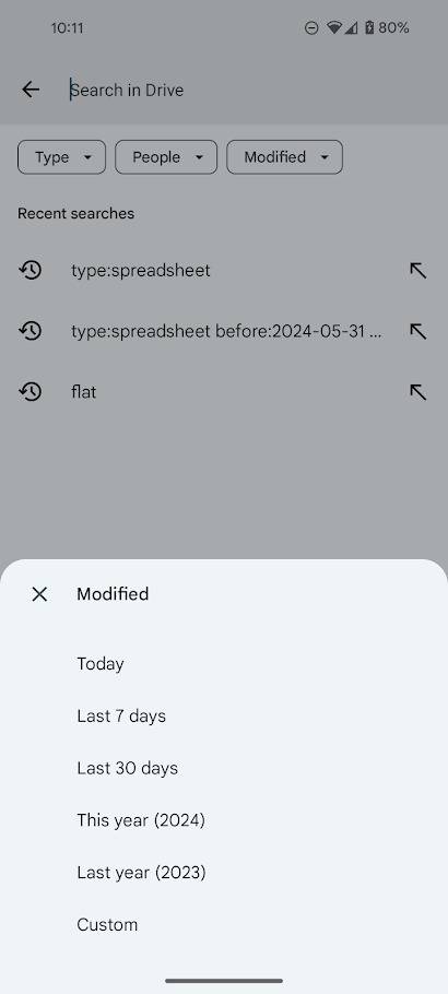 How to use Google Drive search filters on Android and iOS