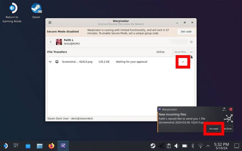 Steam Deck: How to transfer files and folders on Steam OS and PC