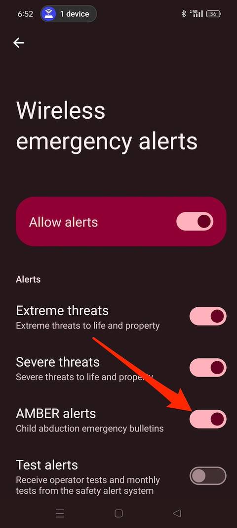How to disable Amber Alerts and other emergency notifications