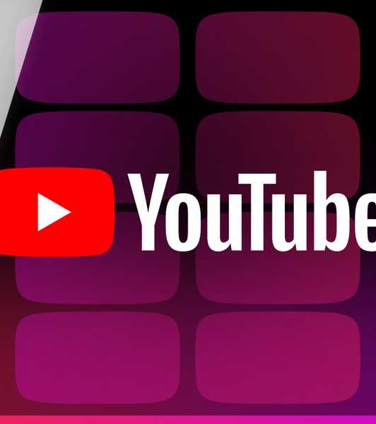 The YouTube logo against a magenta background