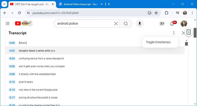 YouTube: How to get a transcript of any video