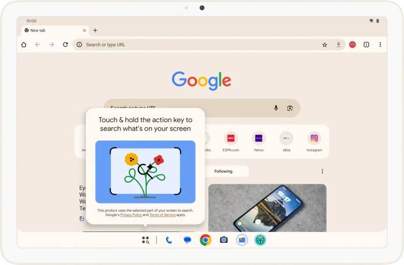 Android 15 makes Circle to Search much easier to use on tablets