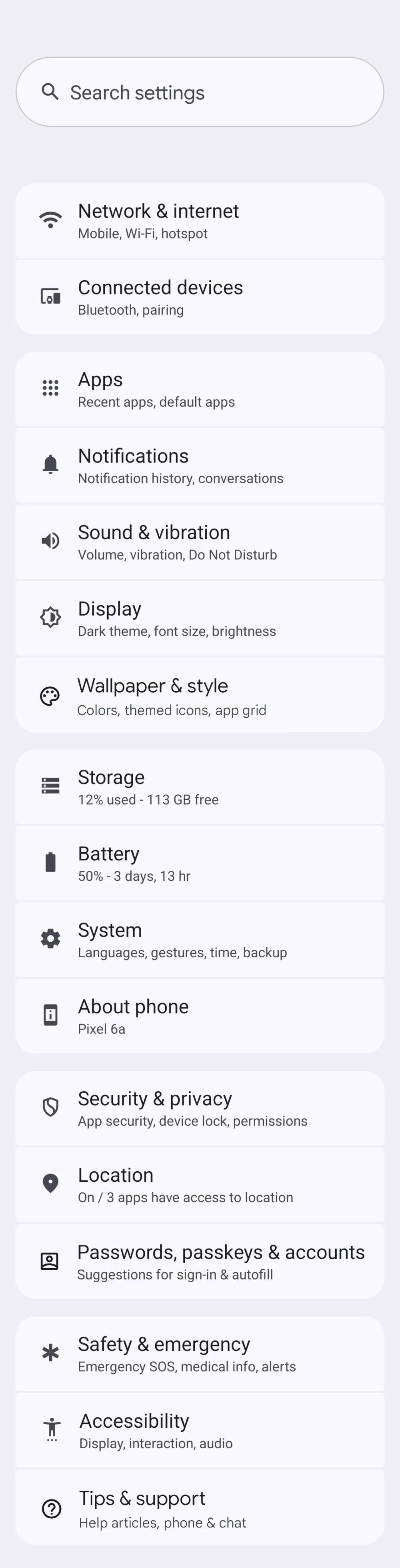 Android 15's Settings menu could get a much-needed visual overhaul