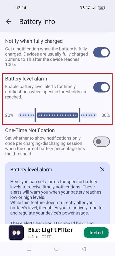 How to create Android custom charging notifications