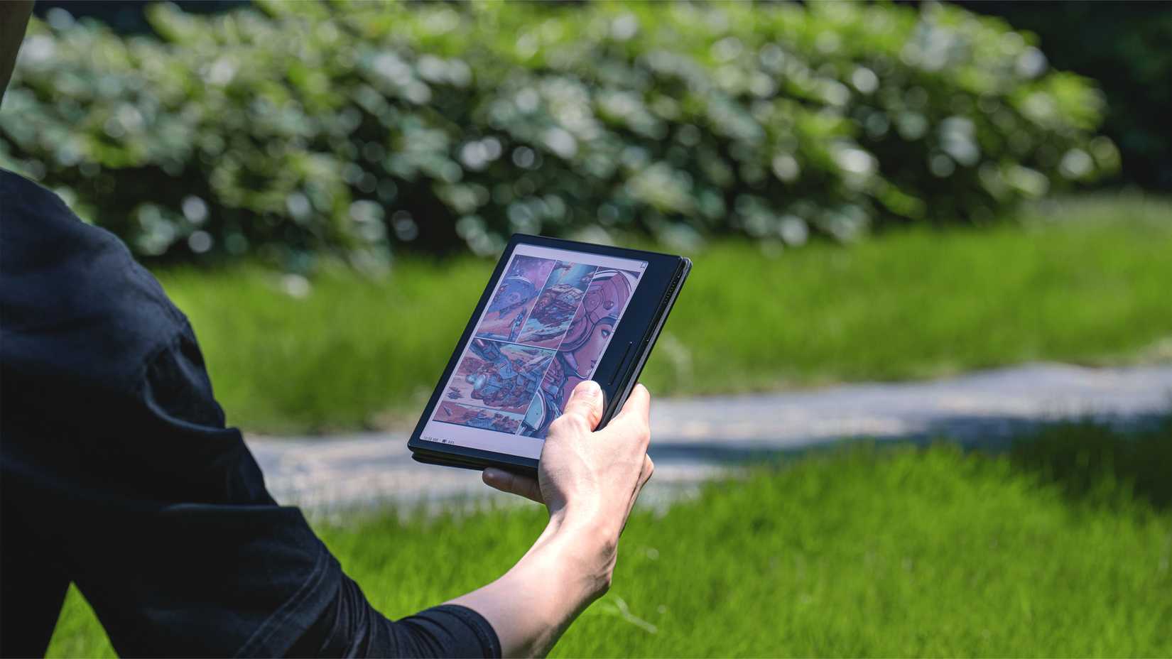 Uma imagem de um novo dispositivo Boox ereader