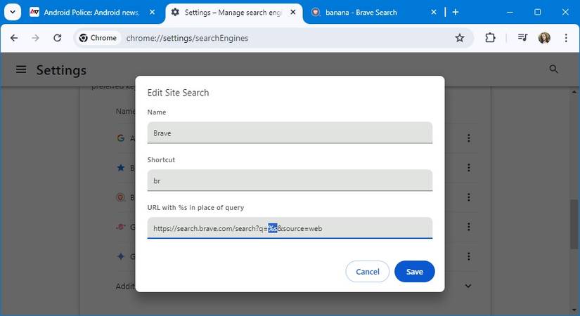 Edit Search Icon Query Google Chrome: How to change the default search engine