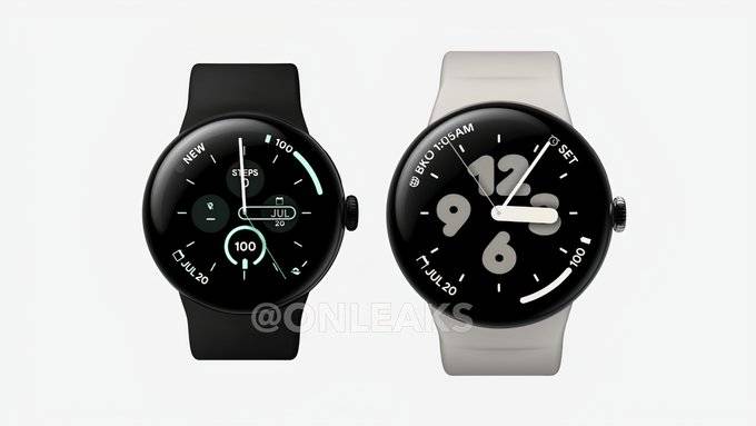 Side-by-side Pixel Watch 3 and 3 XL renders showcase slimmer bezels for ...