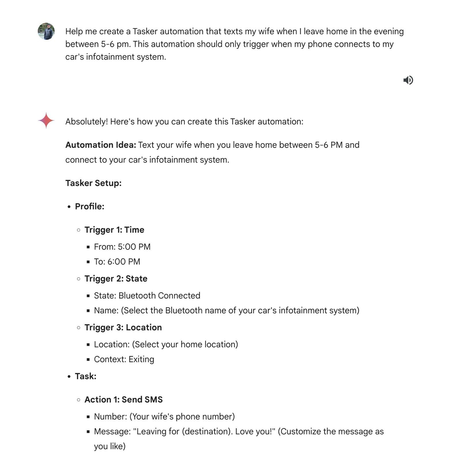 How I use Google Gemini to create helpful Tasker automations