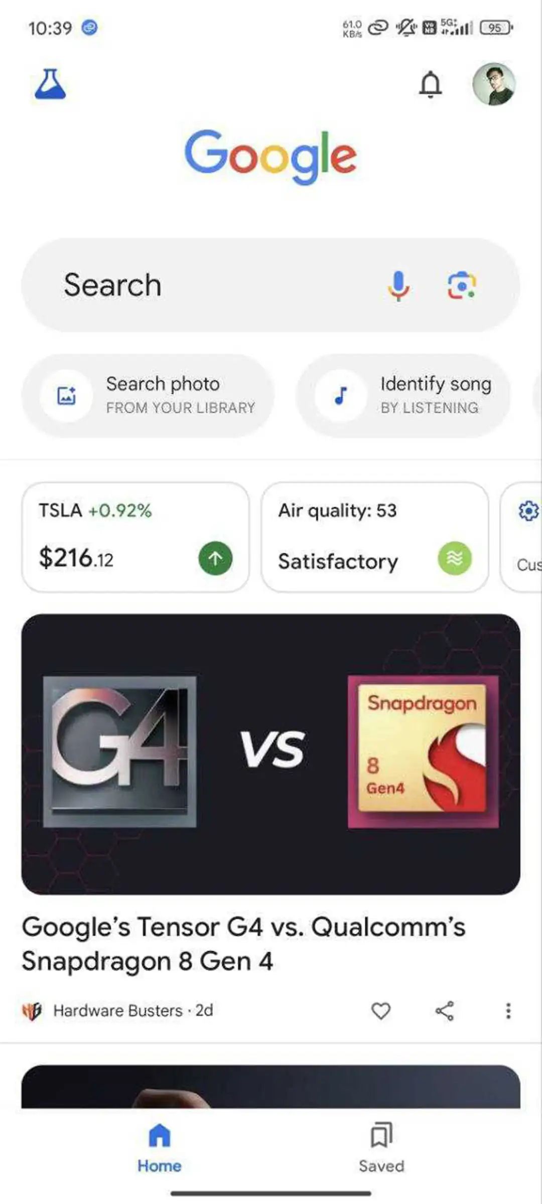 The Google app for Android might ditch its dedicated search button