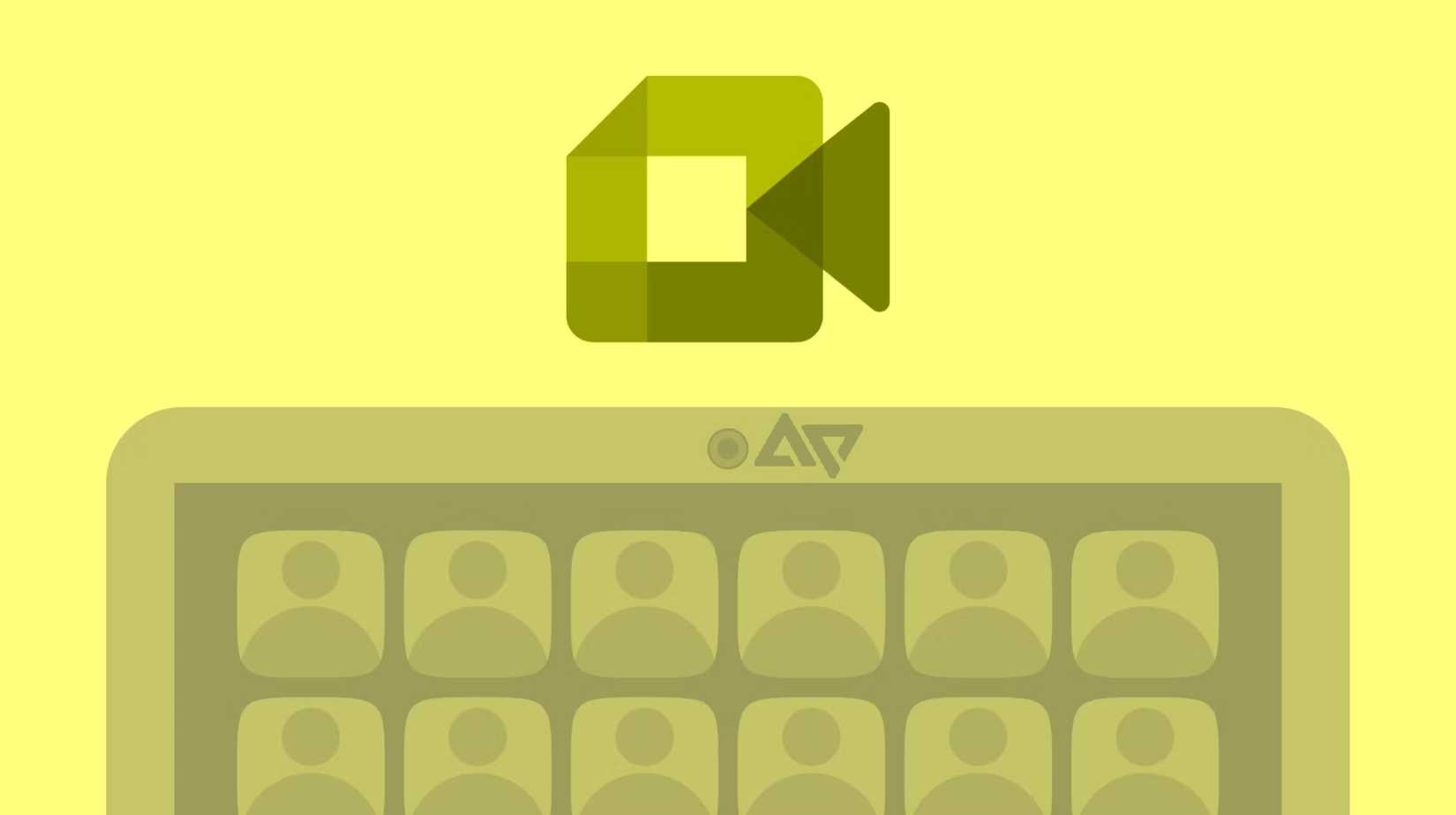 Um gráfico do Google Meet