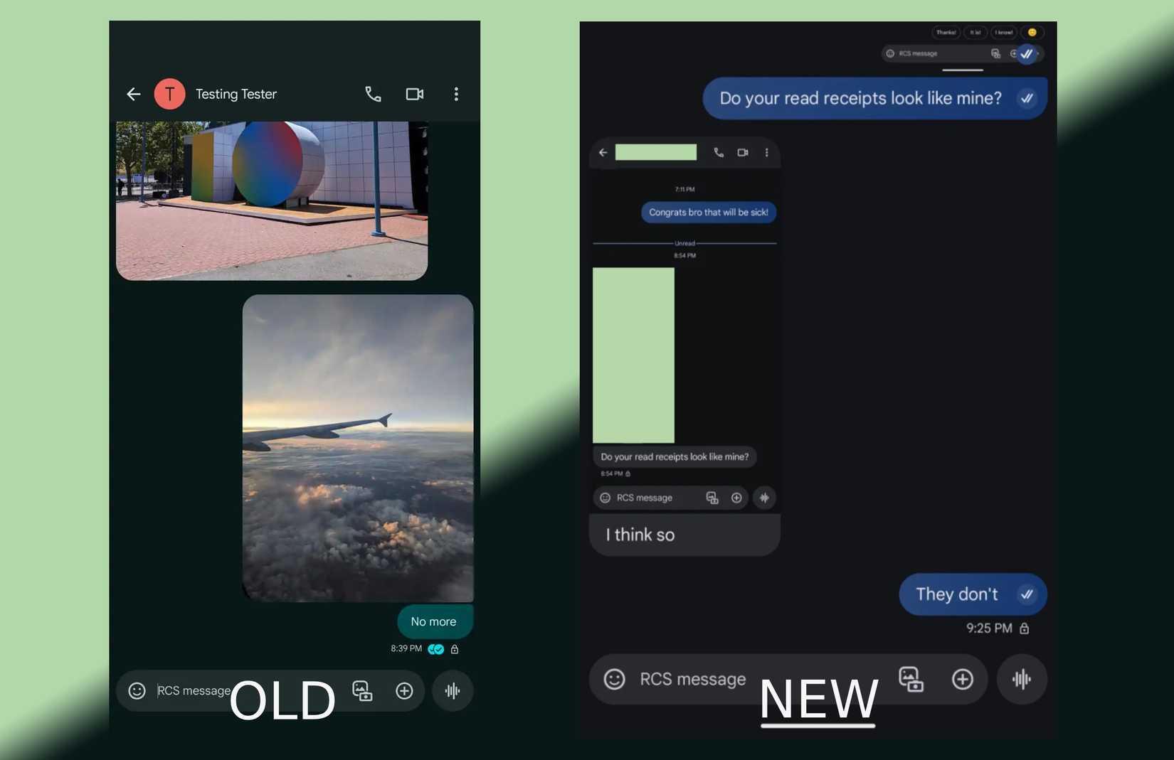 Google Messages tests inline read receipts in latest design tweak