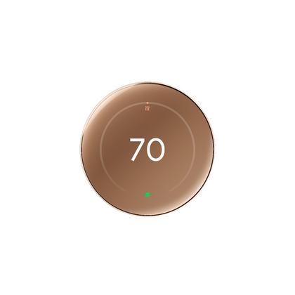 Termostato de aprendizagem Poly Gold Nest (Quarta Jane)