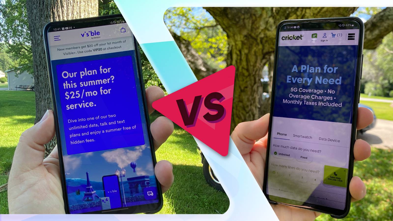 Visible vs. Cricket Wireless: Which carrier-owned prepaid service is