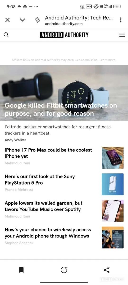 The Google app is testing multiple bottom bar layouts for its built-in ...