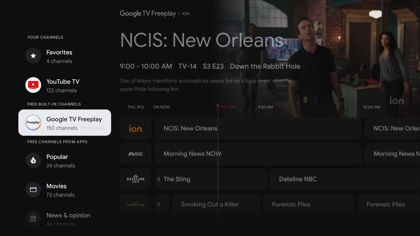 What is Google TV Freeplay?