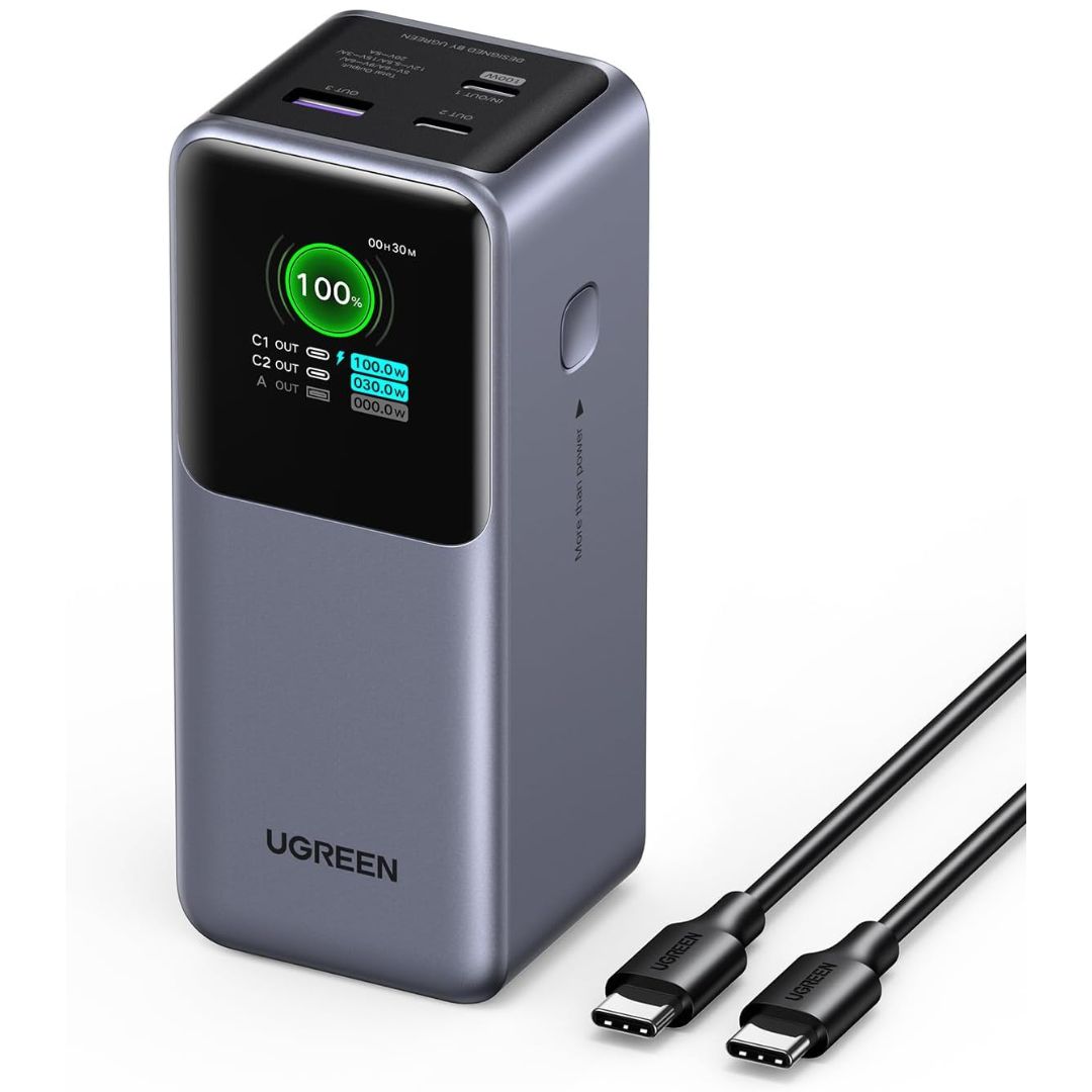 スマホアクセサリー ugreen nexodeFastChargingPowerBank 130W UGREEN Nexode Power Bank 20000mAh 130W – High-Speed Charging