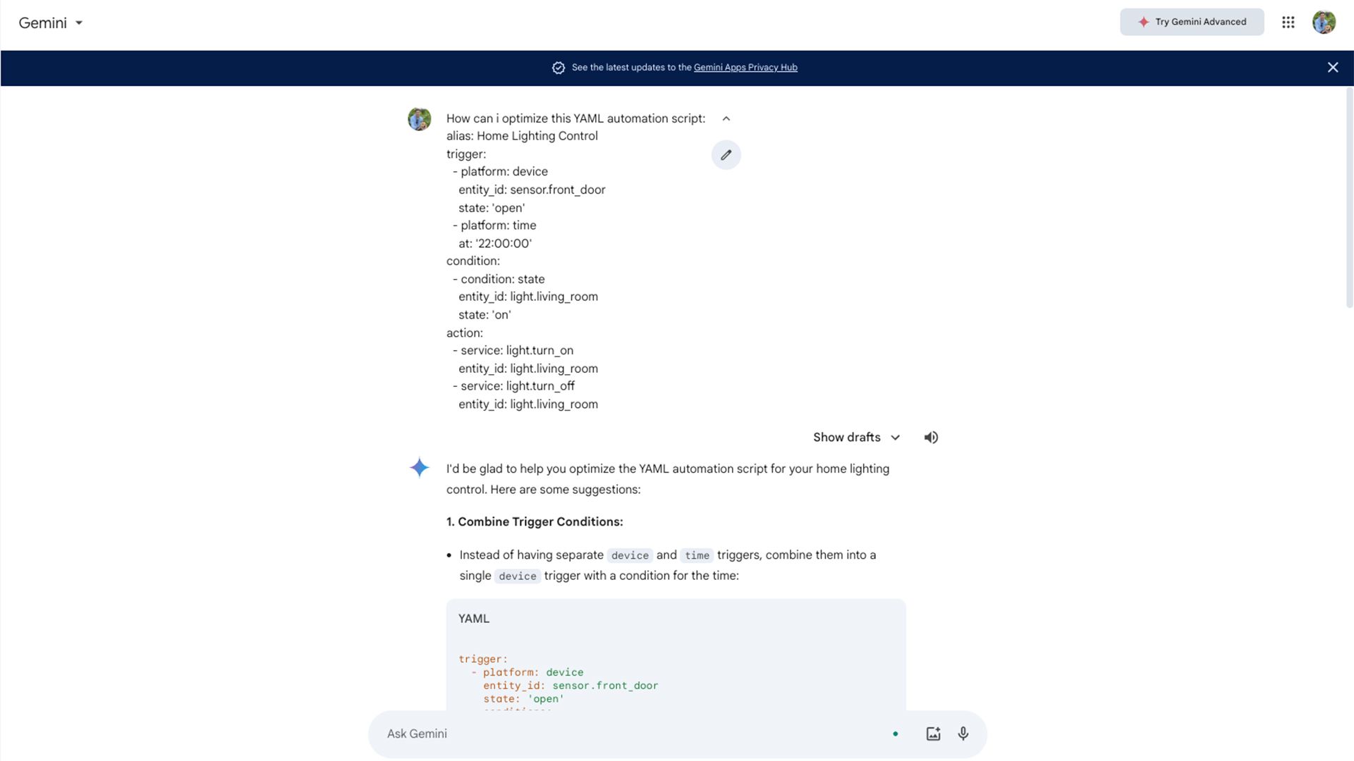 How I use Google Gemini to make smart home automations
