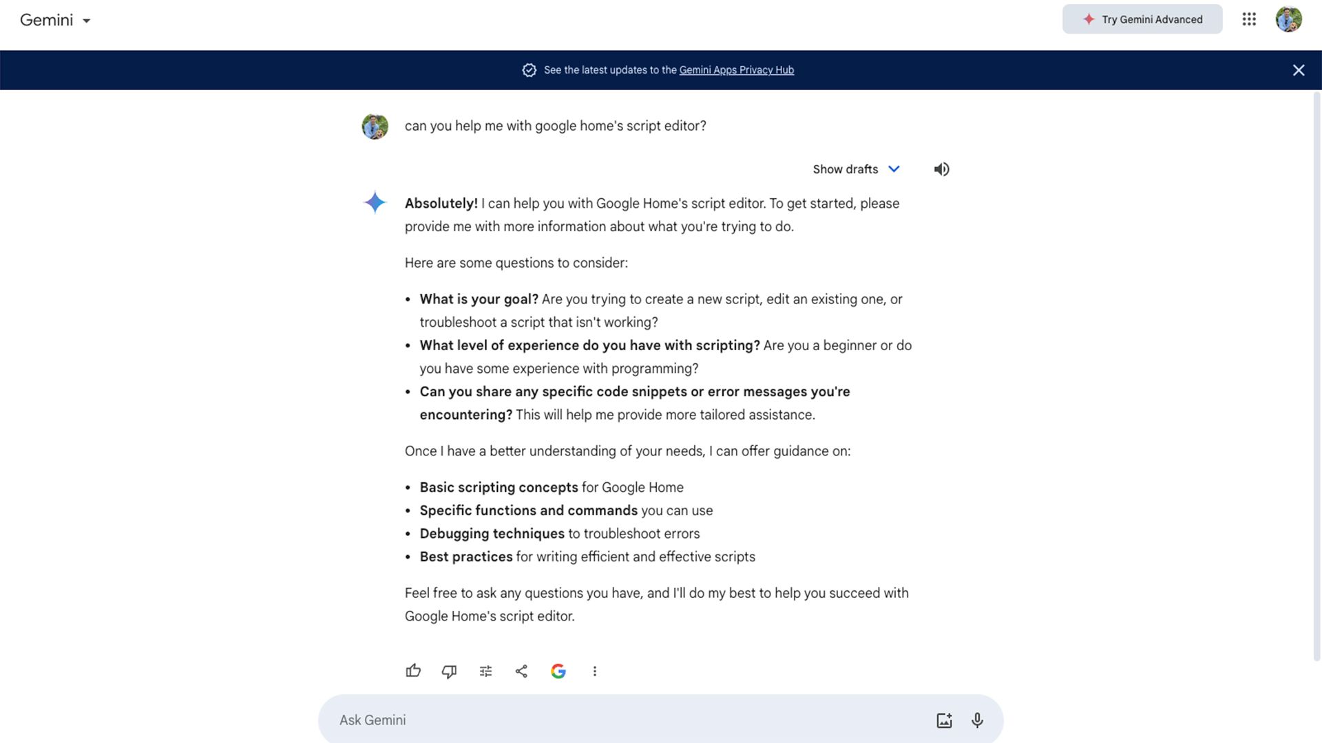 How I use Google Gemini to make smart home automations