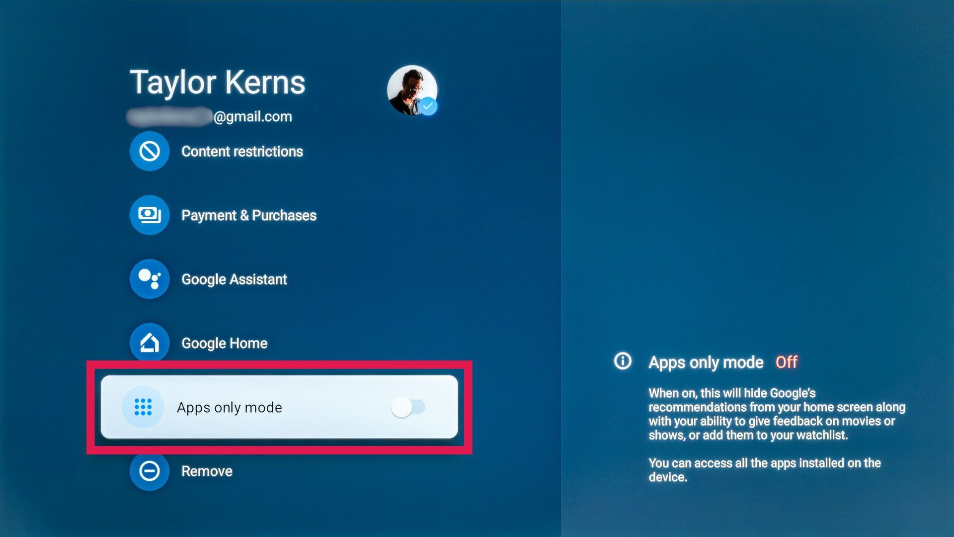 Google TV Streamer: How to enable apps only mode