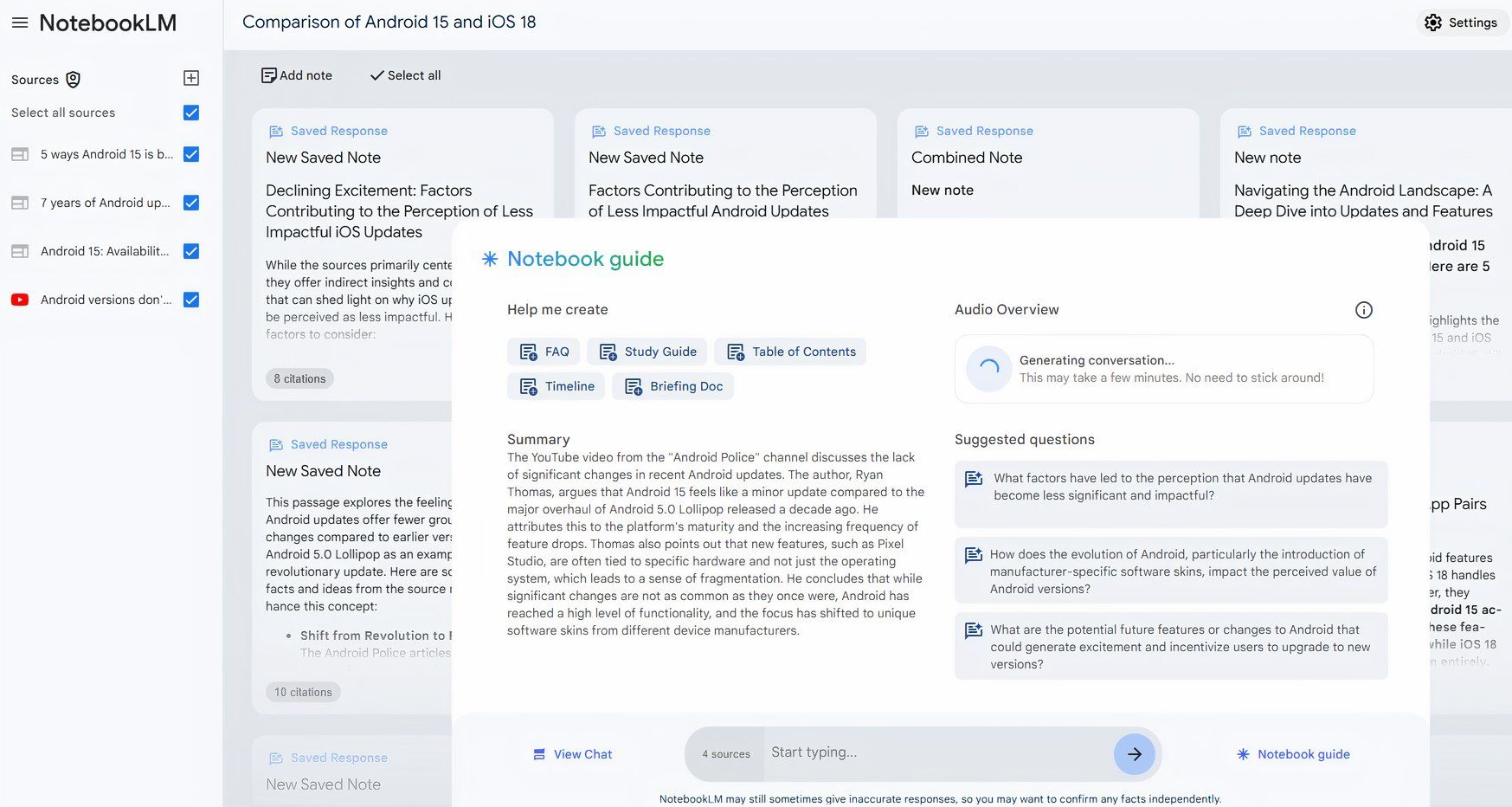 Google's Audio Overview can transform bland research notes into podcasts