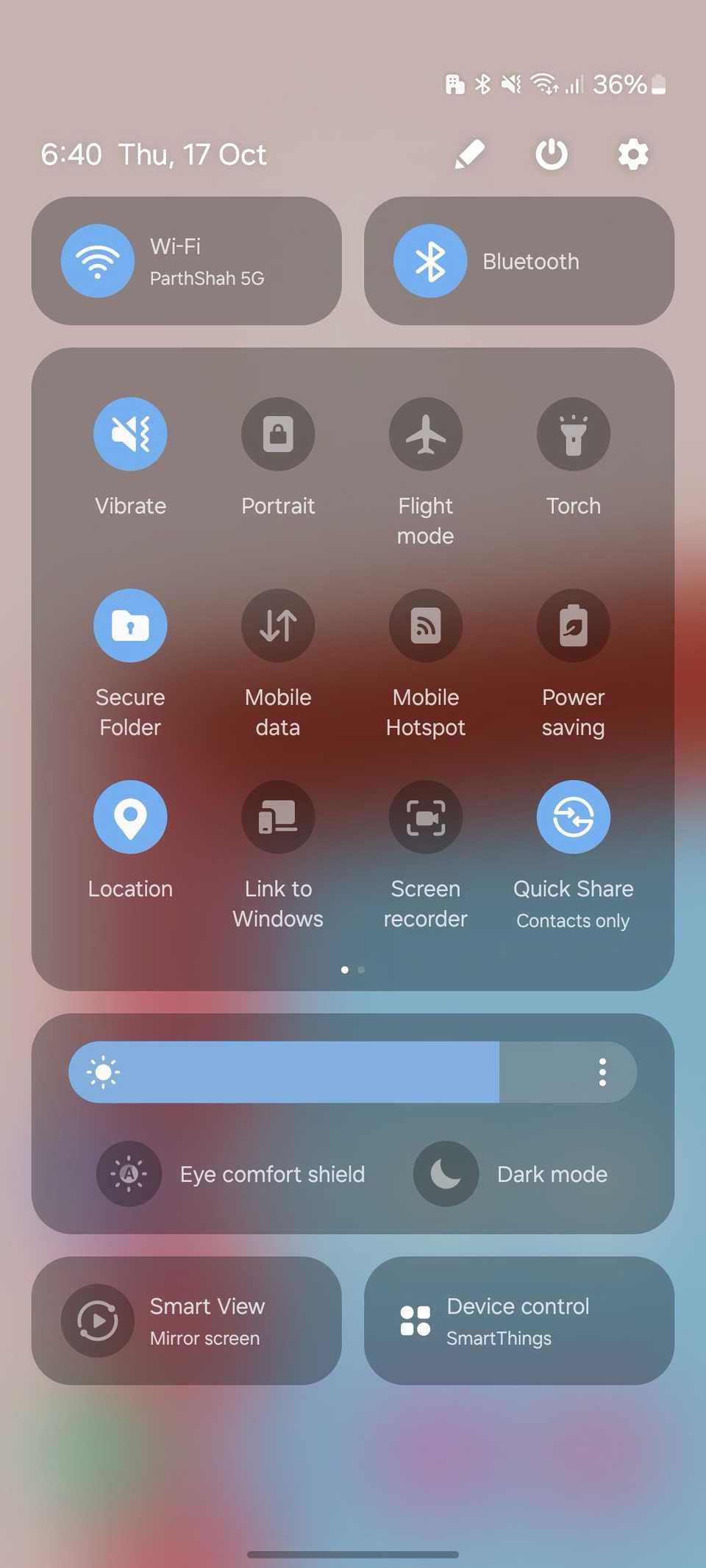 enable Secure Folder from Quick toggles menu