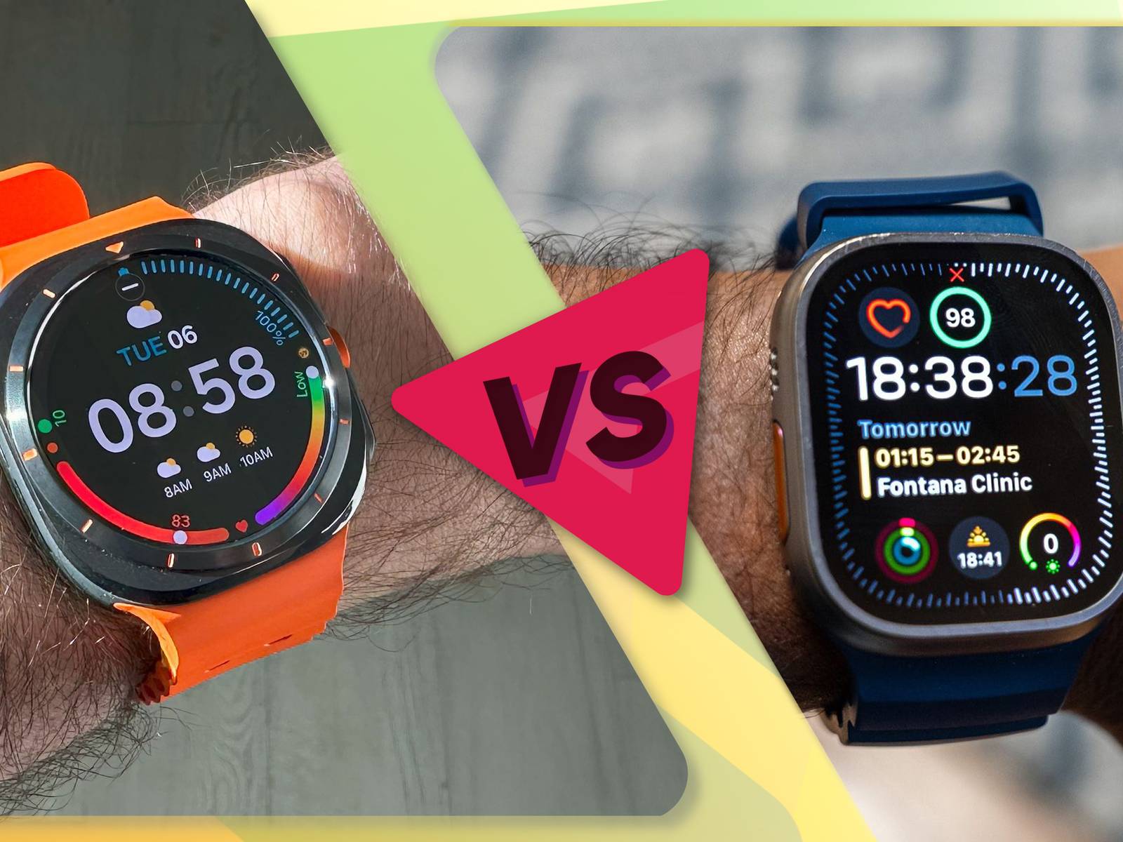 Samsung Galaxy Watch Ultra Apple Watch Ultra 2: Tough or tougher?
