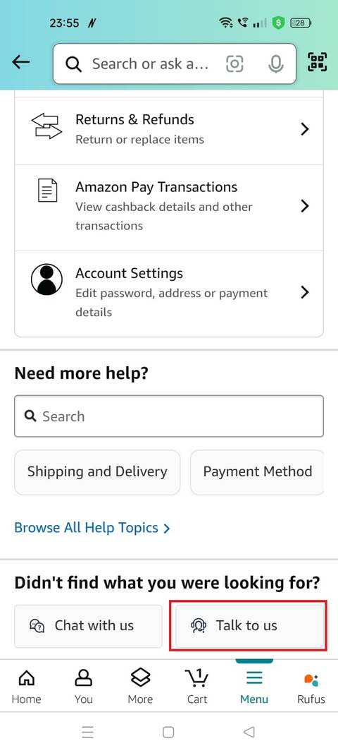 How to contact Amazon customer service by phone, email, or chat