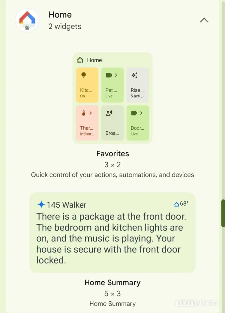 Google Home's upcoming widget will give you an at a glance summary of ...