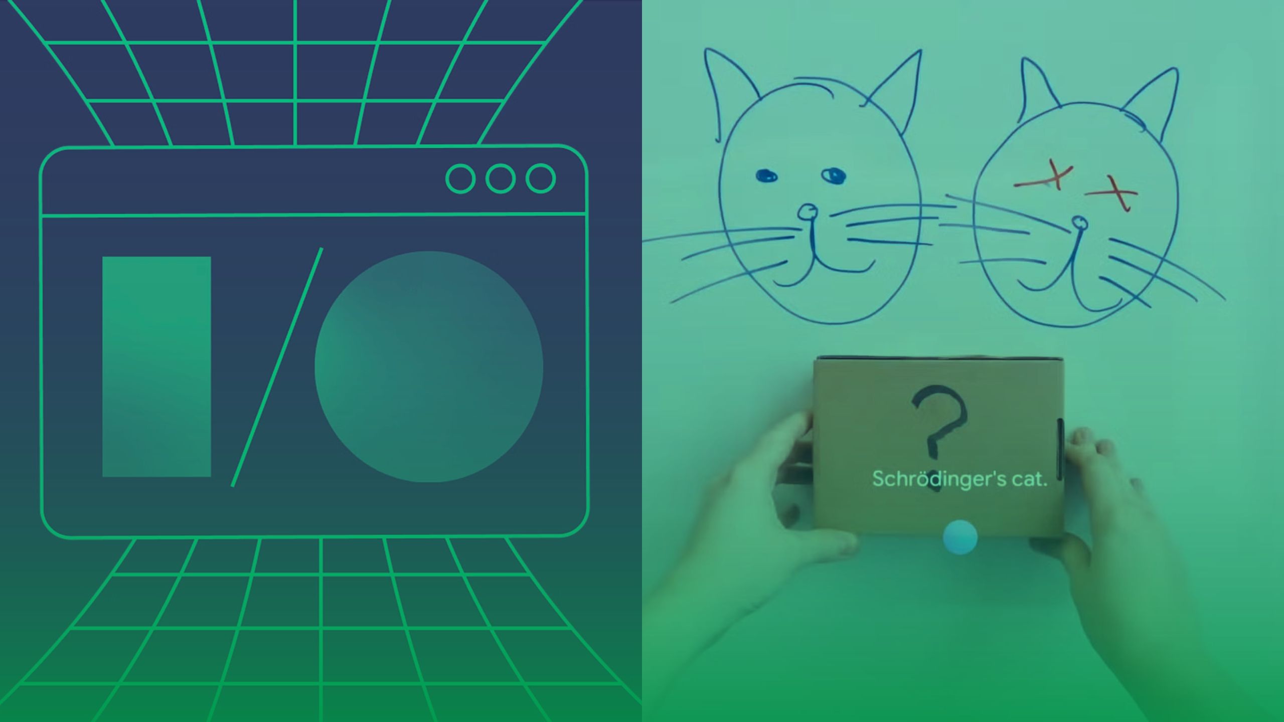 A photo illustration of the Google I/O key art alongside a box labeled 