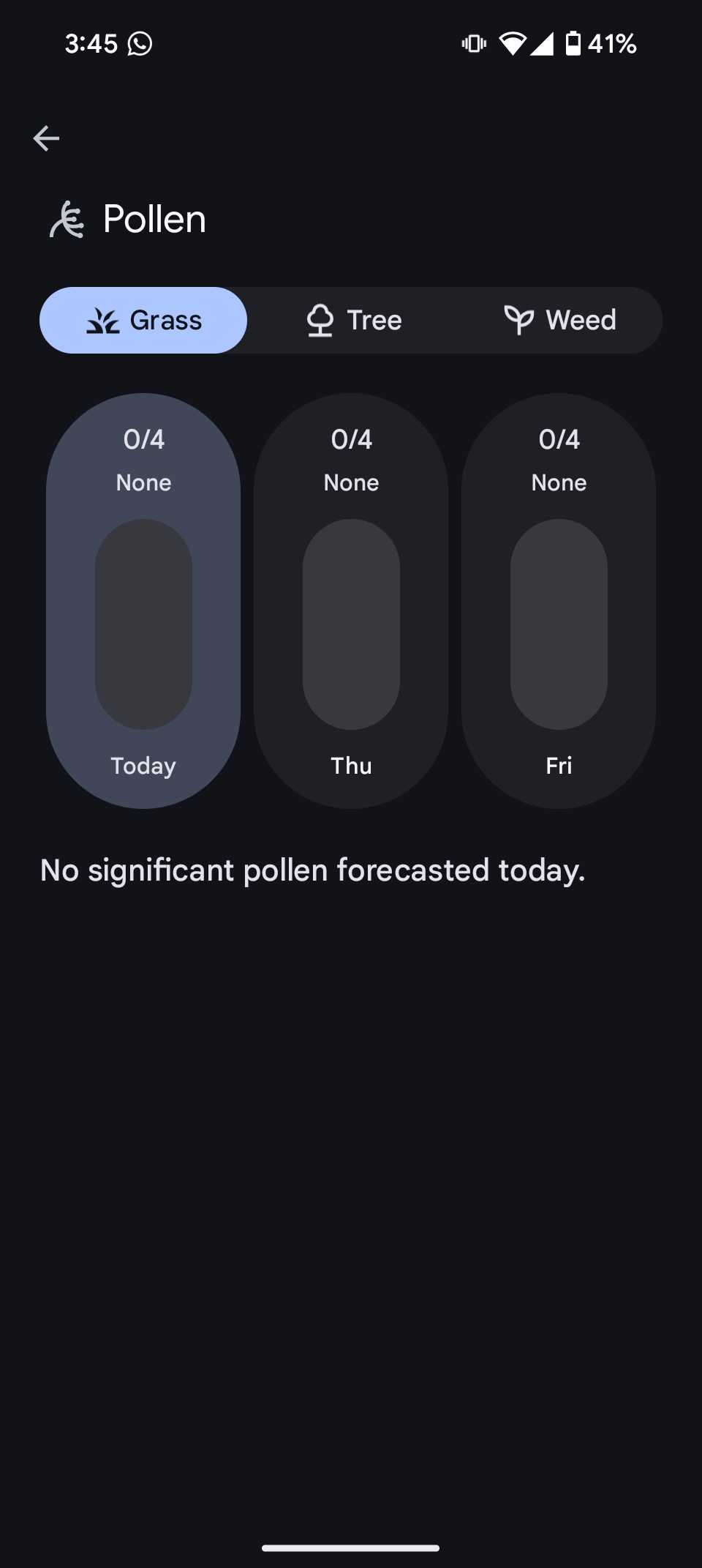 Pixel Weather makes dealing with pollen allergies a little easier