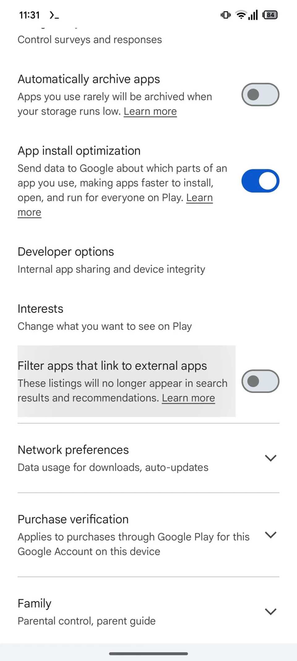 Android Open Testing Play Store Listing Example The Play Store is testing a brand-new filter to hide specific apps