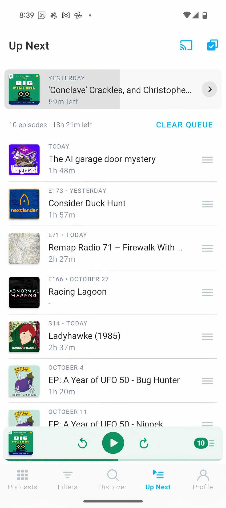 Pocket Casts' ability to sync podcasts makes it great on Android or iOS