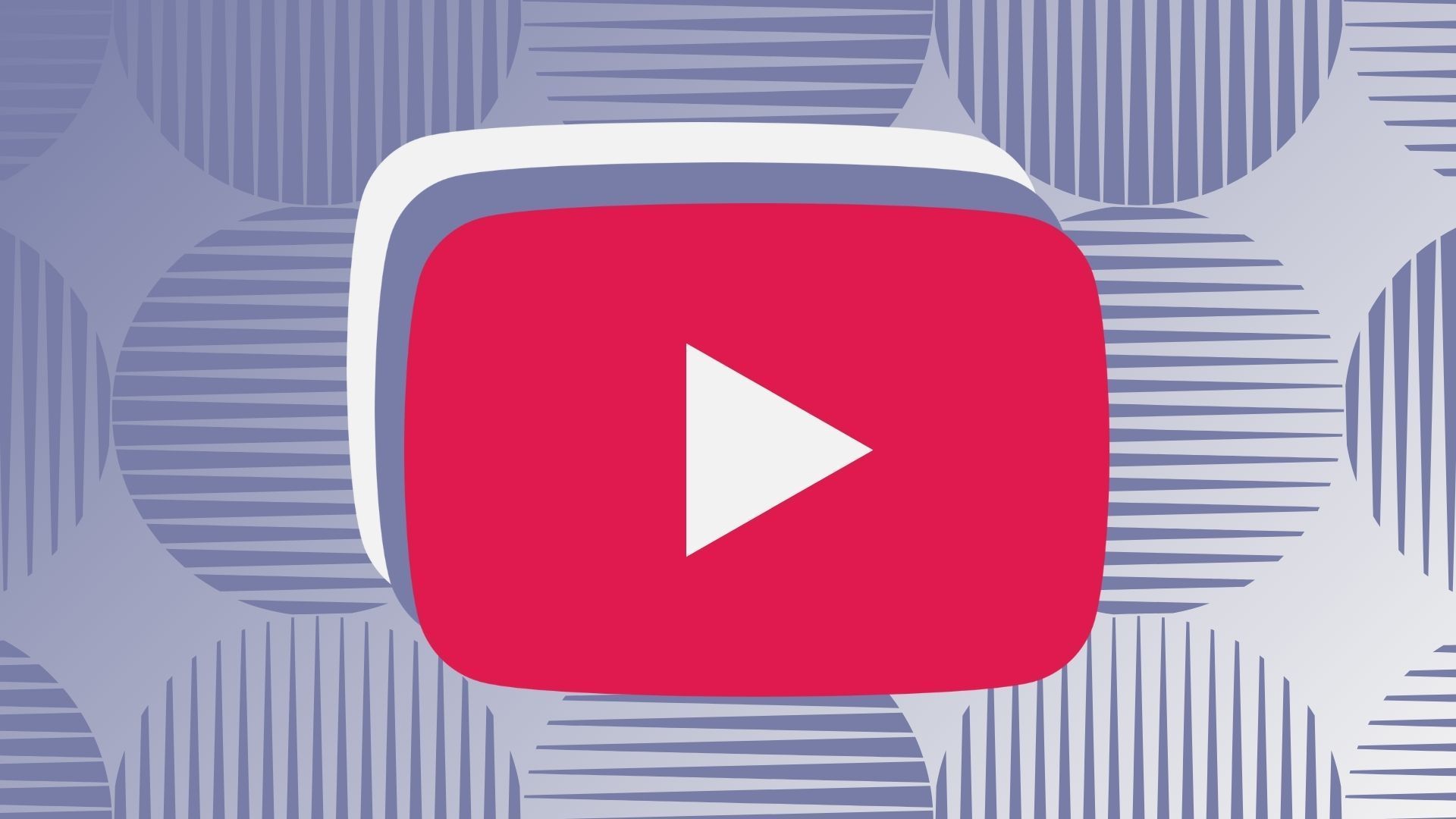 YouTube logo on a colorful background