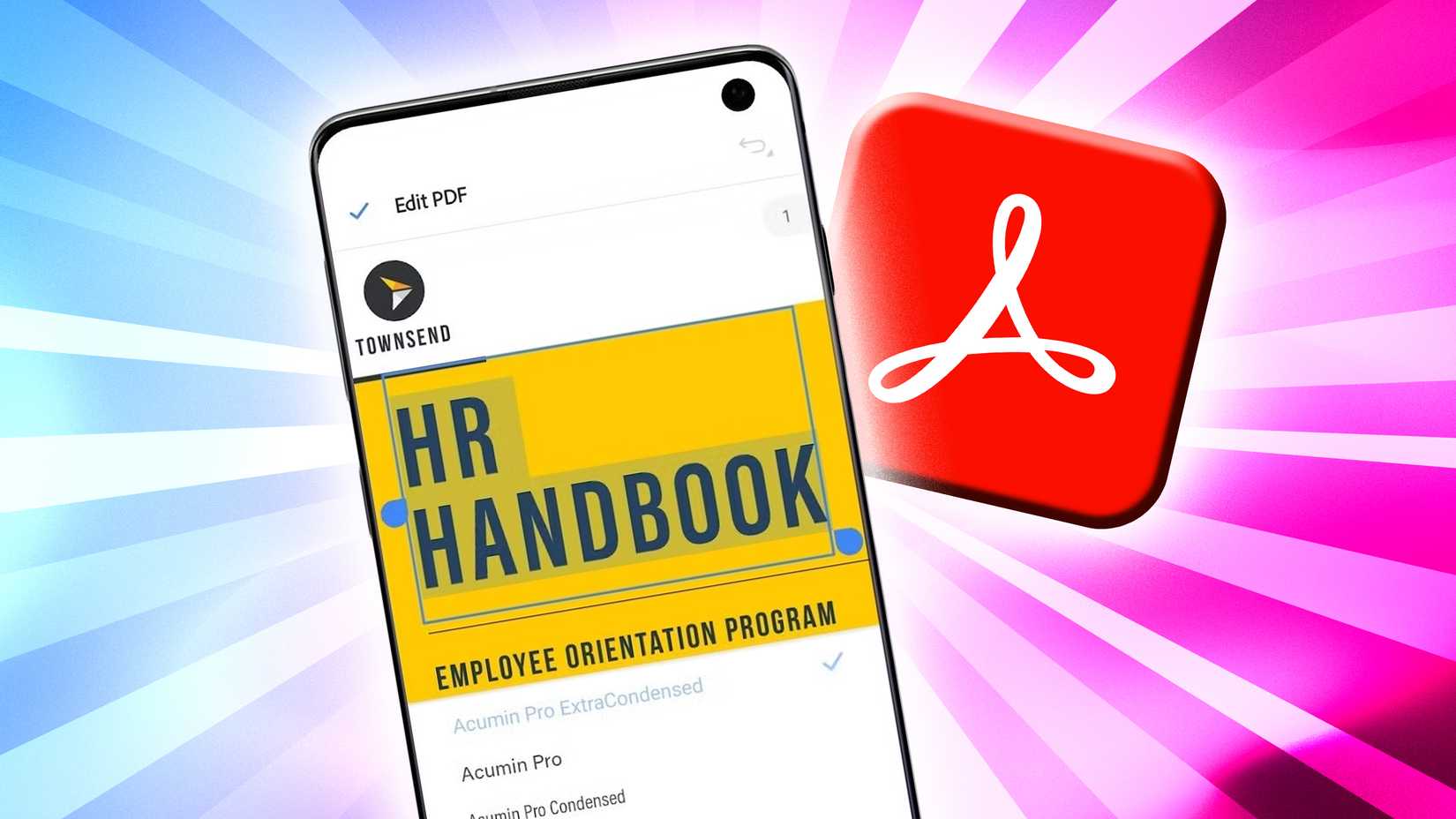 Adobe Acrobat AI Assistant on a mobile device