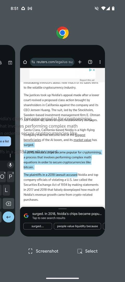 How to drag and drop content between apps on Android 15