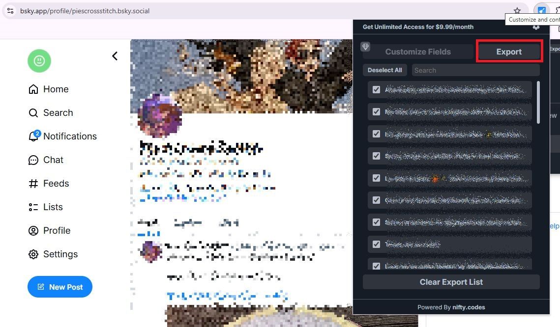Bluesky: How to export your data