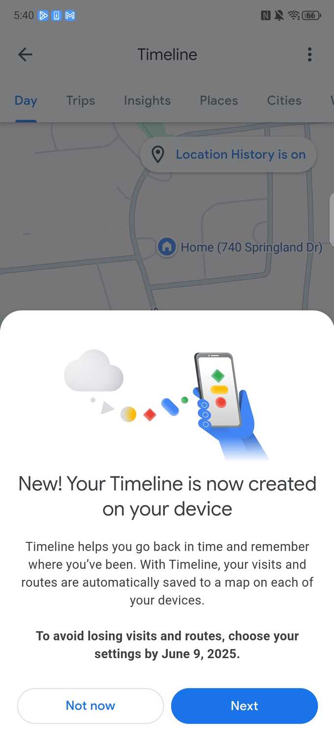 Google Timeline Feature Google puts a rolling date on Maps Timeline's shutdown