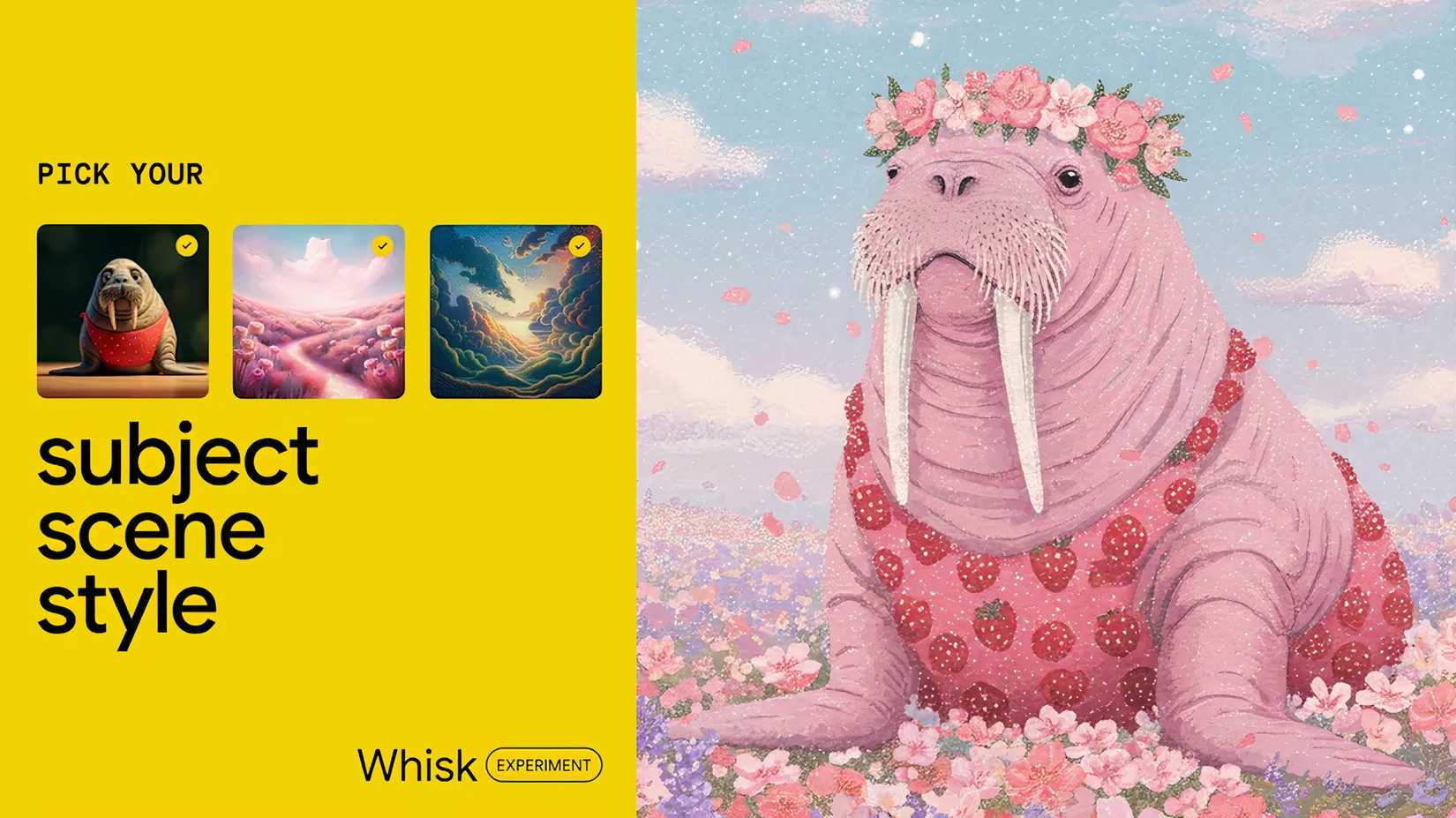 Google’s new Whisk AI lets you drop images in as prompts to make new images