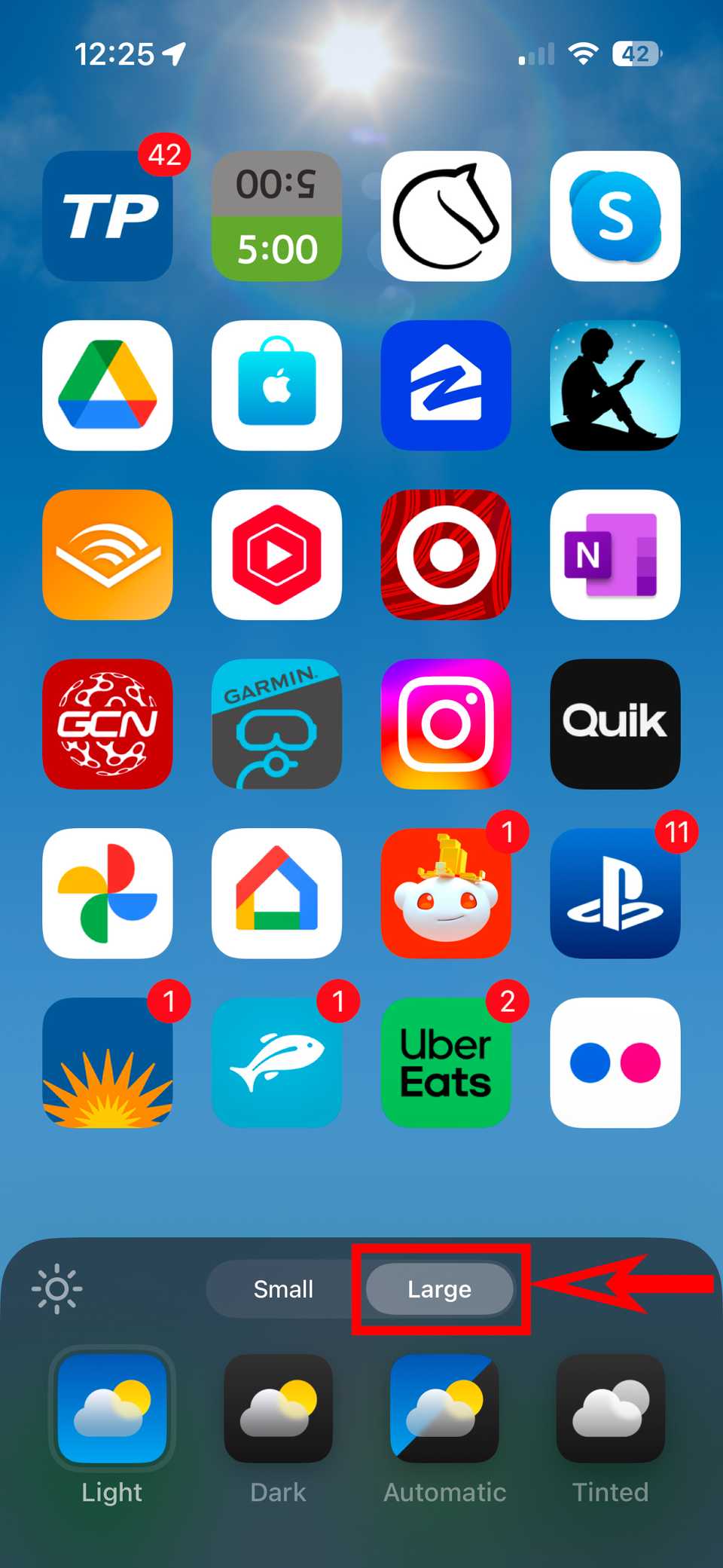 How to change iPhone app icons